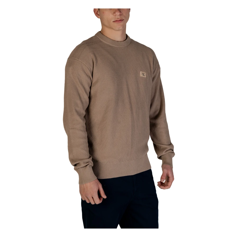 Calvin Klein Jeans Bruine Effen Gebreide Kleding Lente Zomer Mannen Brown Heren