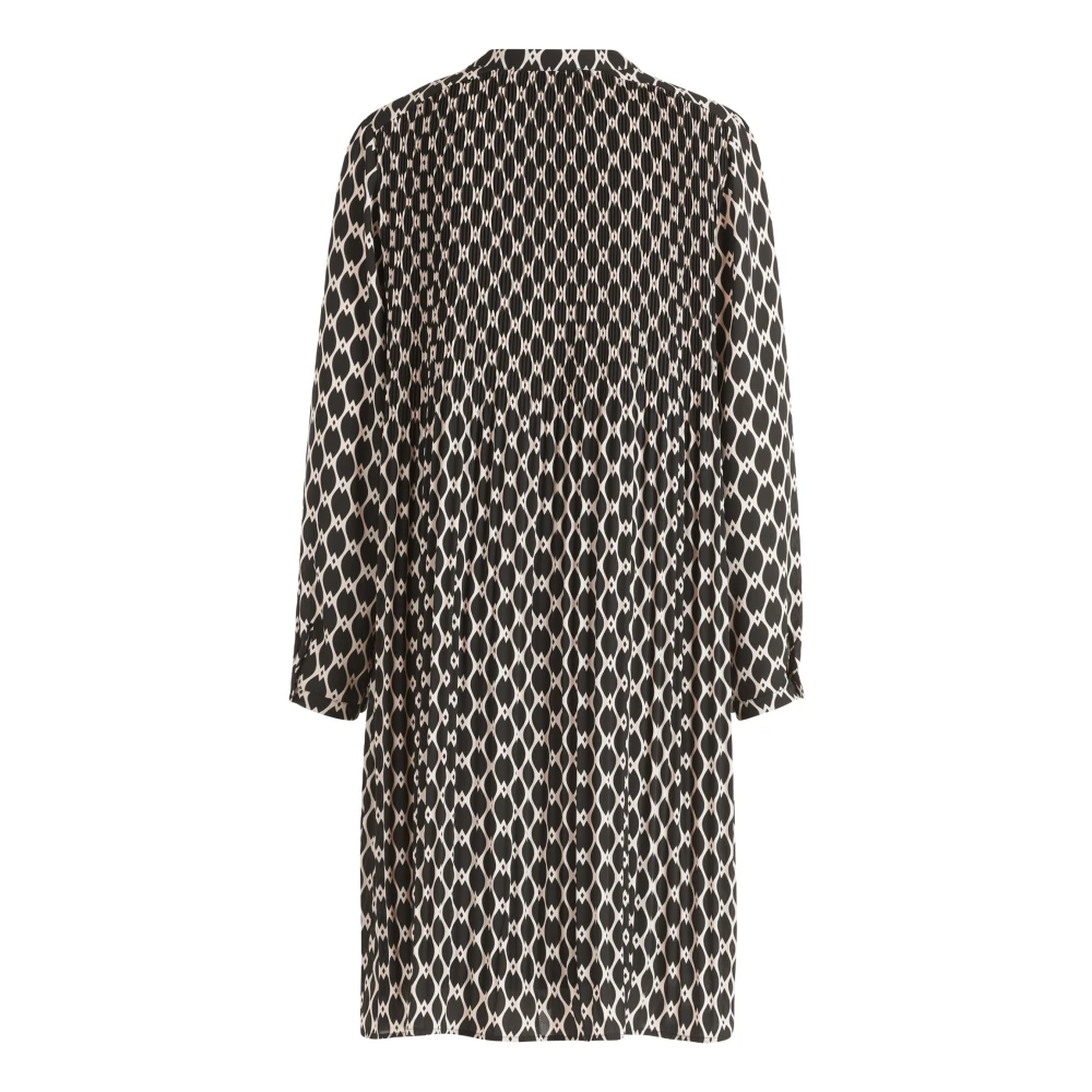 Betty Barclay Geplooide Jurk 3 4 Mouw Black Dames