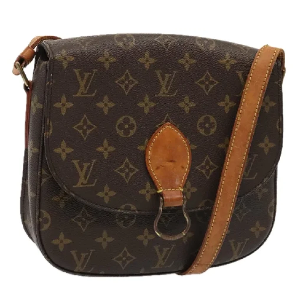 Louis Vuitton Vintage Pre-owned Canvas shoulder-bags Brown Dames