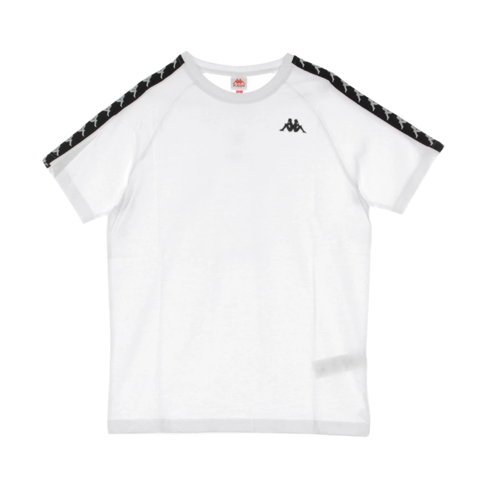 Kappa Slim Fit Heren T-Shirt Wit Zwart White Heren