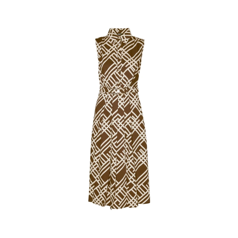 Liu Jo Elegante Jurk voor Vrouwen Brown Dames
