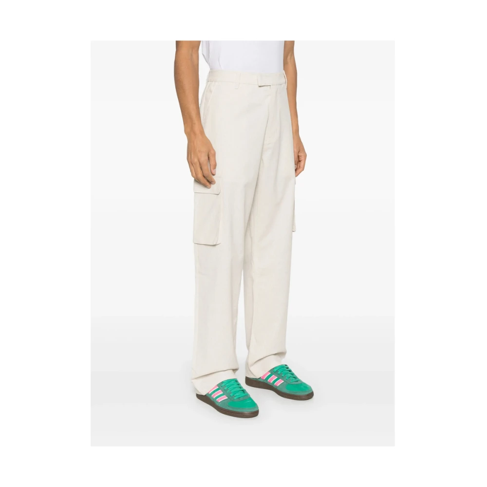 Daily Paper Ecru Broek met Riem en Zakken White Heren