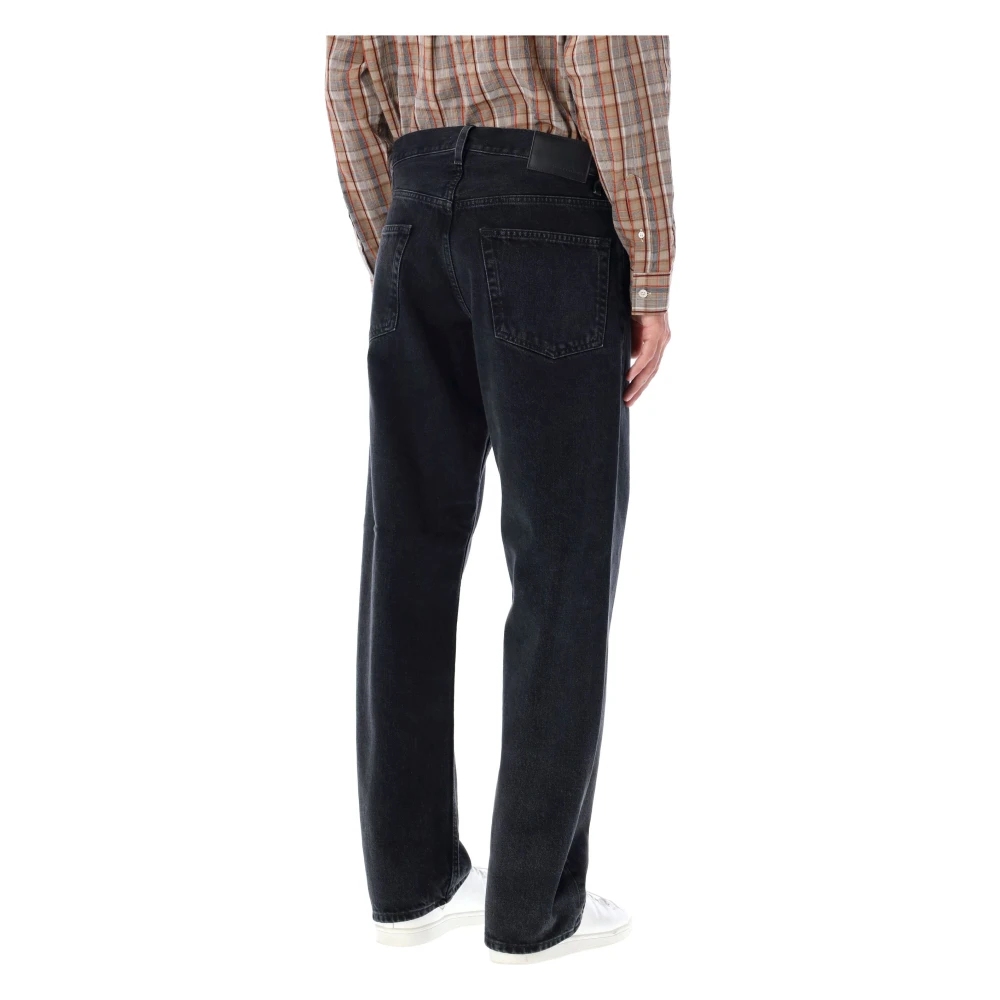 Sunflower Zwarte Losse Wide-Leg Jeans Black Heren