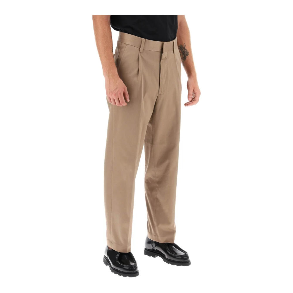 Closed Suit Trousers Brown Heren