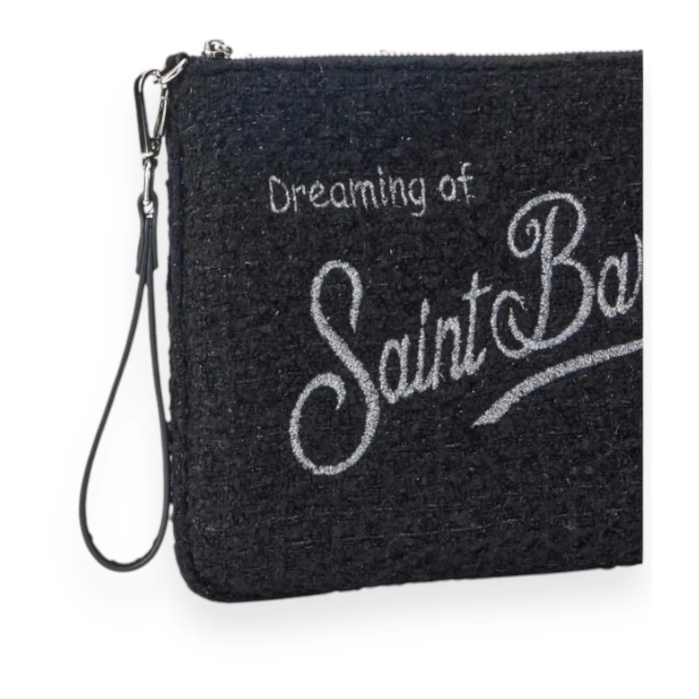 MC2 Saint Barth Parijse Tweed Schoudertas Black Dames