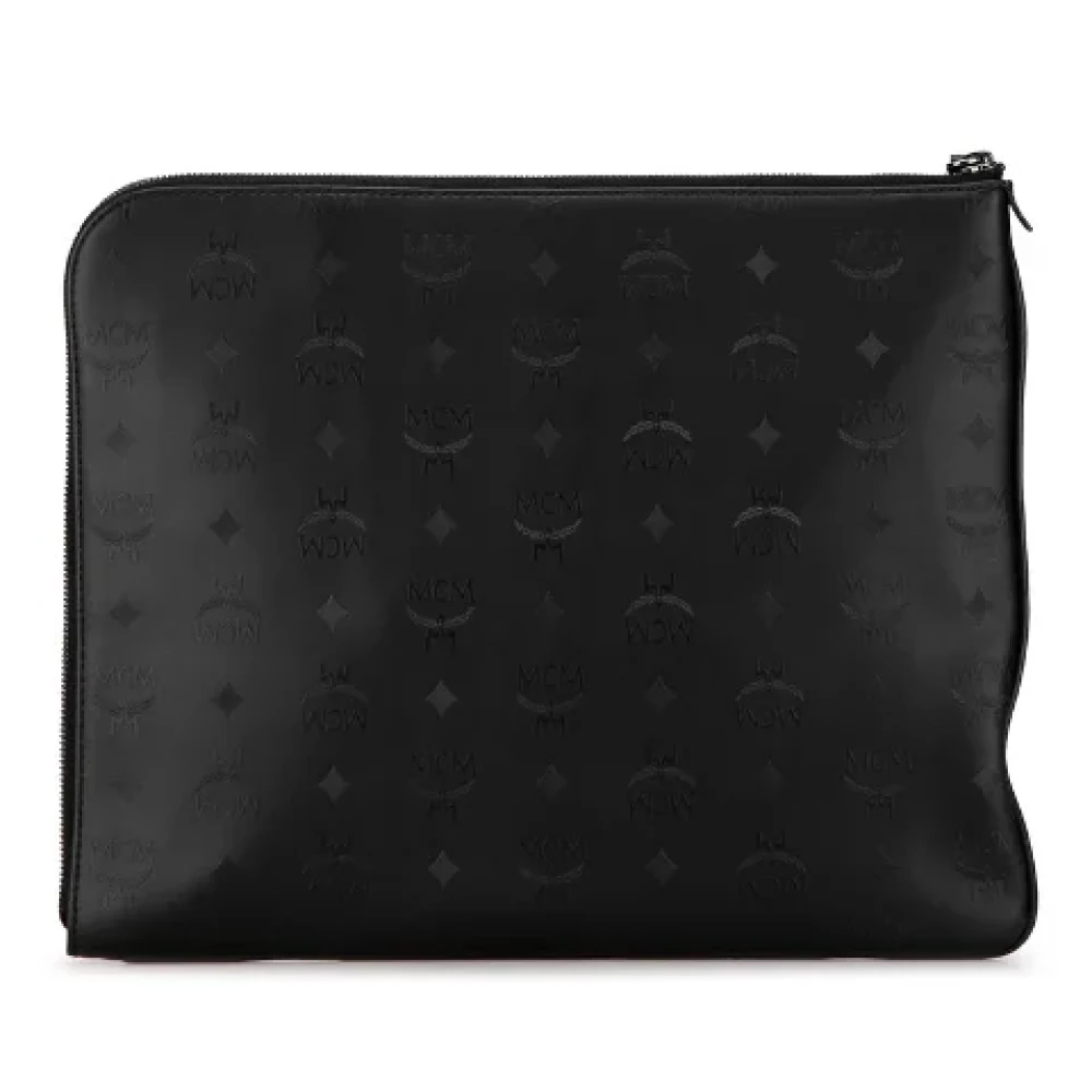 MCM Pre-owned Canvas clutches Black Dames