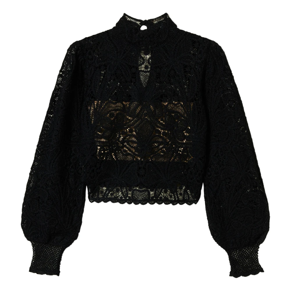 Twinset Zwart Gebreide Top Black Dames