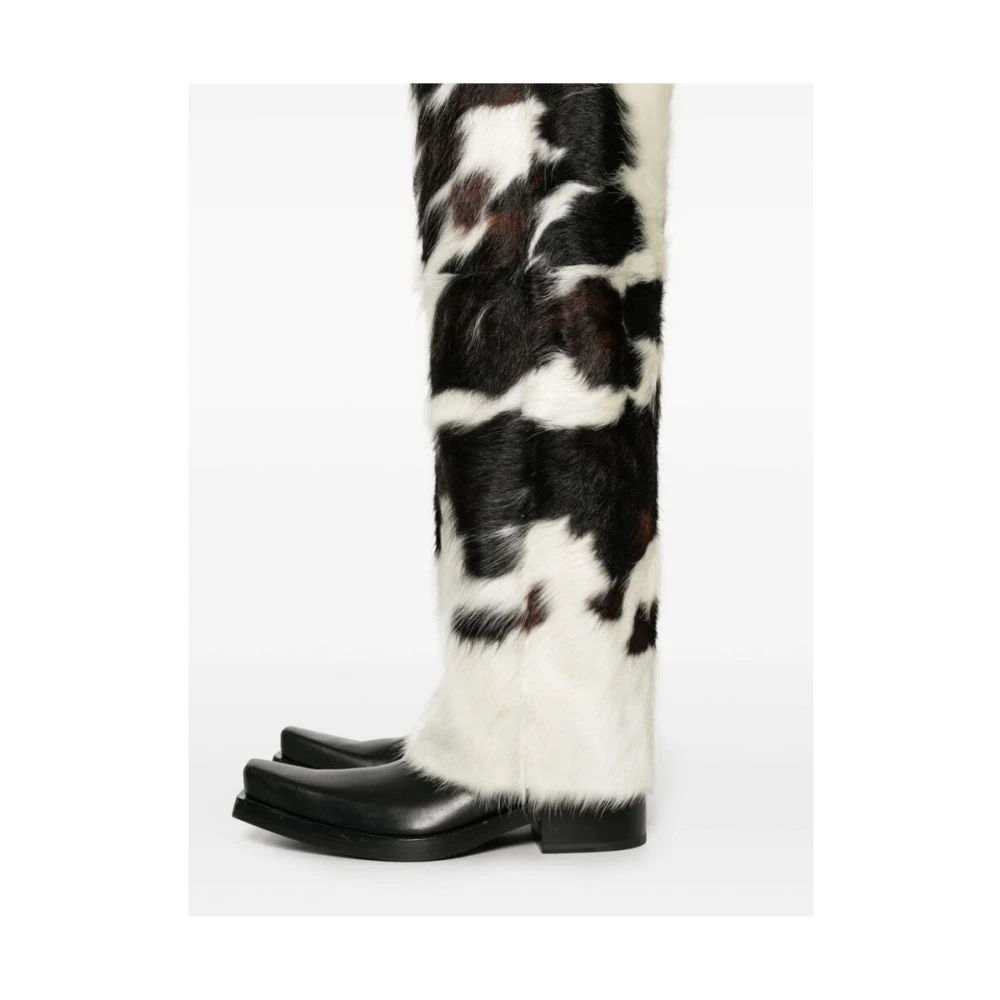 Achilles Ion Gabriel Koeienprint Straight Leg Broek Multicolor Heren