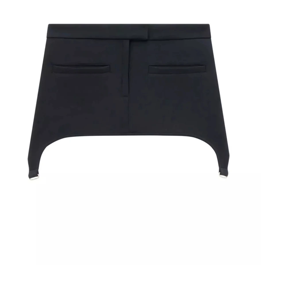Courrèges Donna Nero - Gonna Mini Nera Con Ritagli - Skirts - S