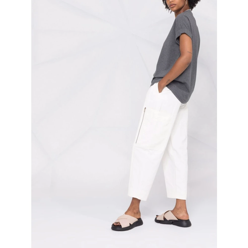 BRUNELLO CUCINELLI Donkergrijze V-hals trui Gray Dames