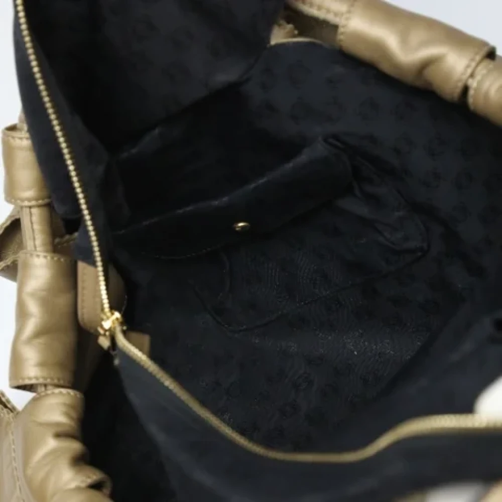 Loewe Pre-owned Leather handbags Yellow Dames