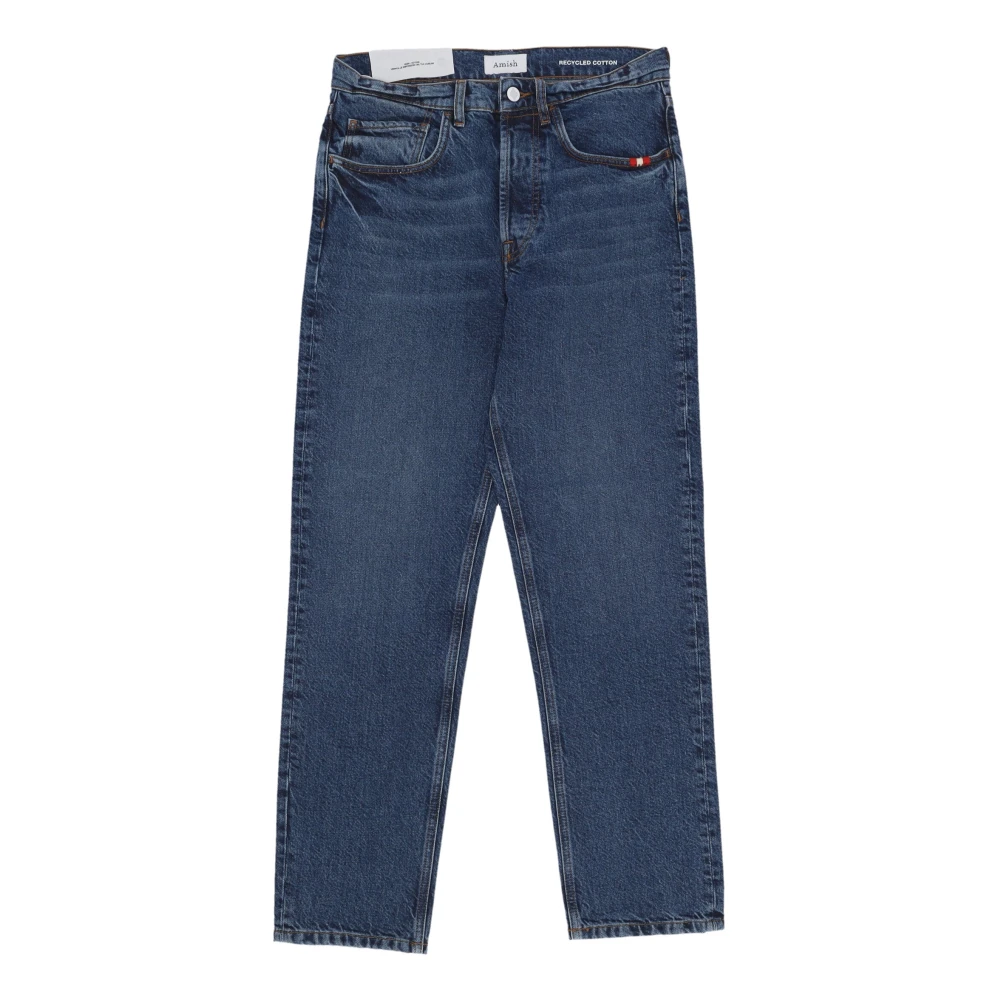Amish Men's Blue Straight Denim Jeans - Straight Fit Jeans - W36 - Jeans