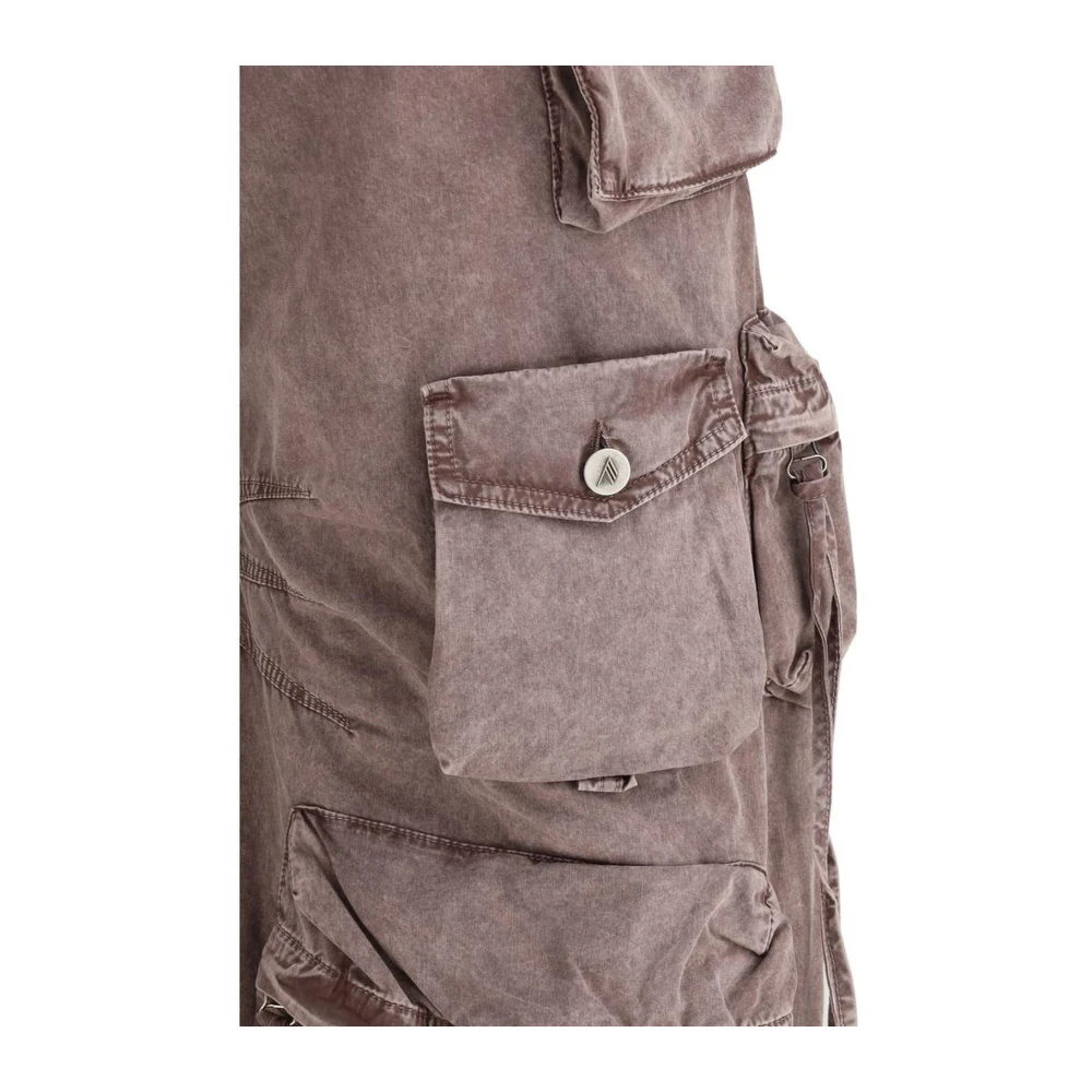 The Attico Cargo Jeans met Oversize Fit Purple Dames