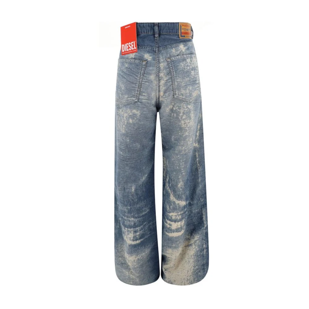 Diesel Vintage Versleten Five-Pocket Jeans Blue Dames