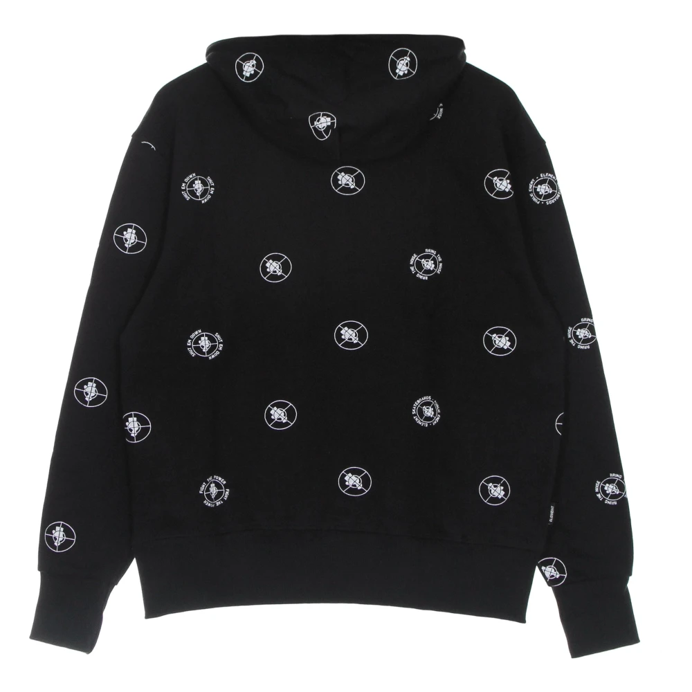 Element Zwarte Polka Dot Hoodie Black Heren