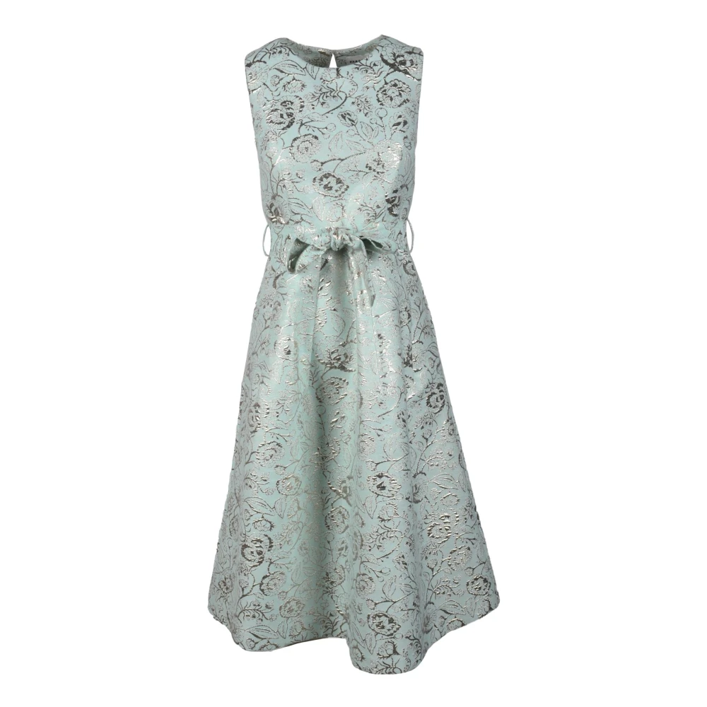 P.a.r.o.s.h. Metallic Fiber Katoenmix Jurk Green Dames