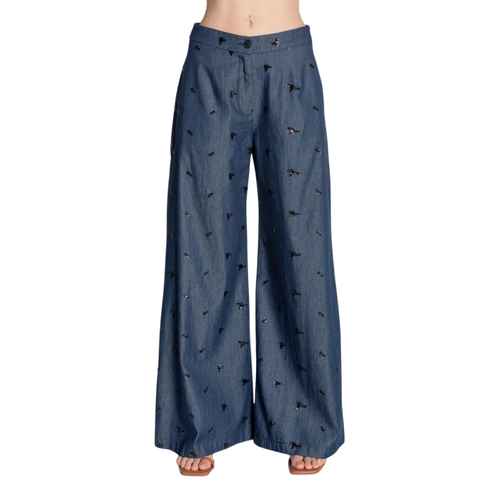 Kaos - Jeans > Wide Jeans - Blue - Kaos - Modalova