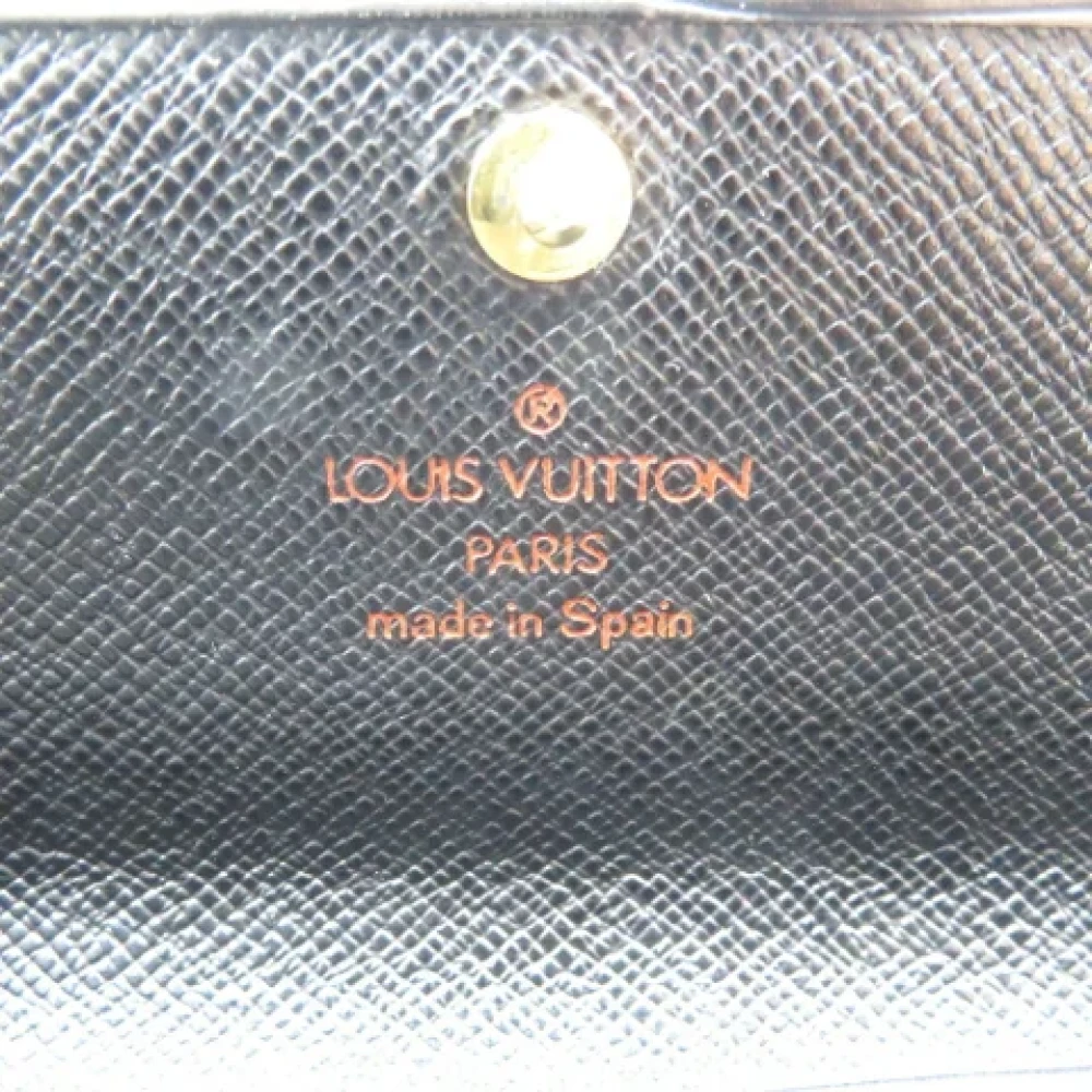 Louis Vuitton Vintage Pre-owned Leather wallets Black Dames