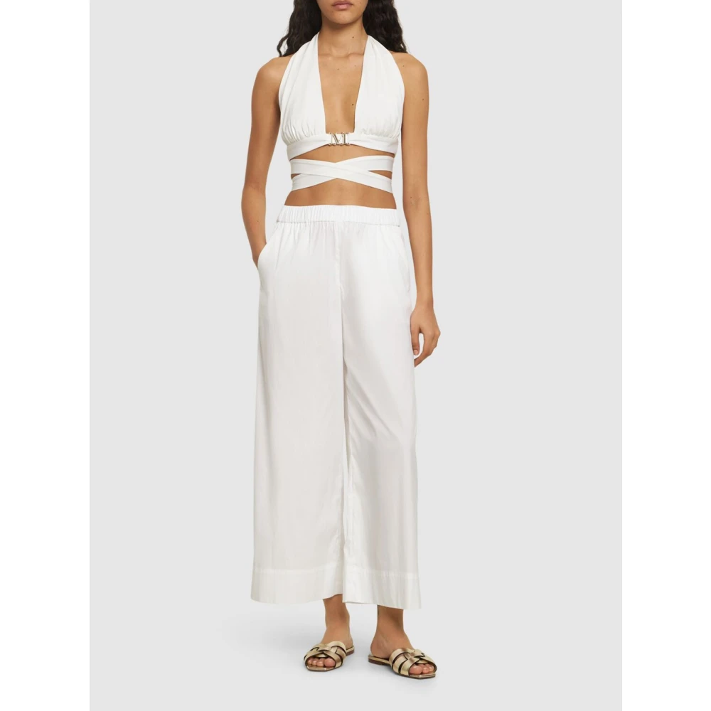 Max Mara Wide Trousers White Dames