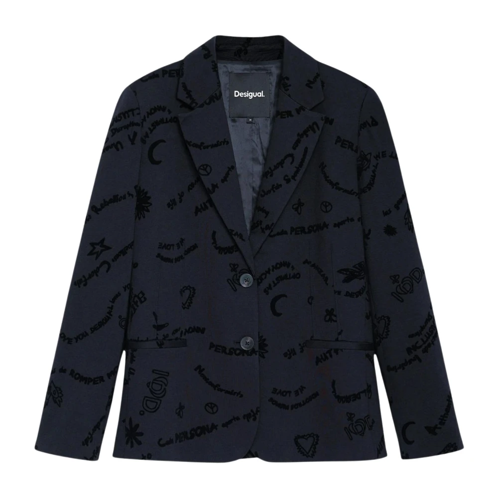 Flocked blazer - BLACK - XS - Image 3
