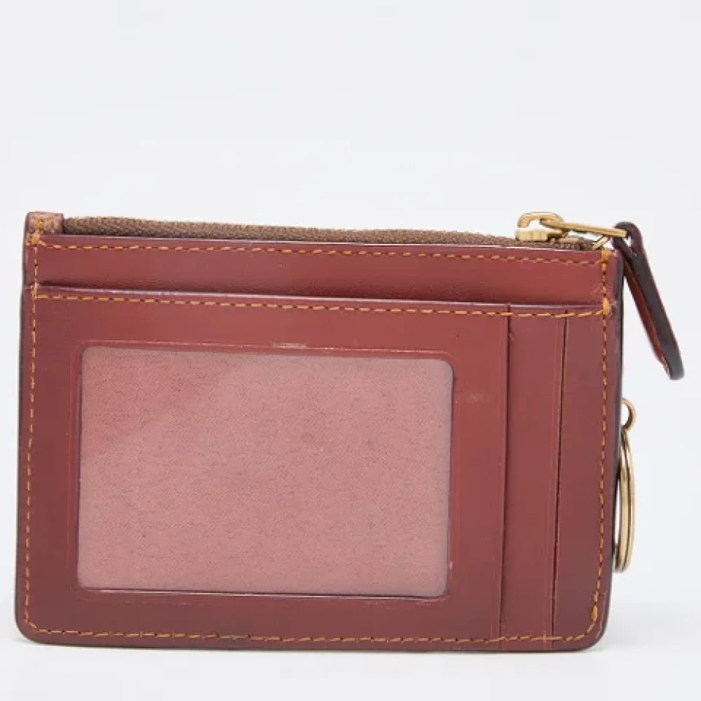 Coach Pre-owned Coated canvas wallets Brown Dames
