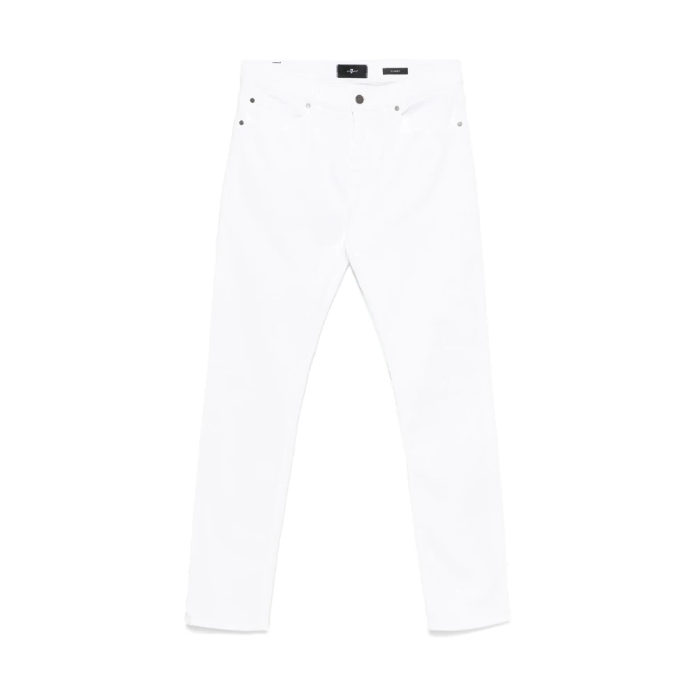 7 For All Mankind Witte Jeans met Klassieke Zakken White Heren