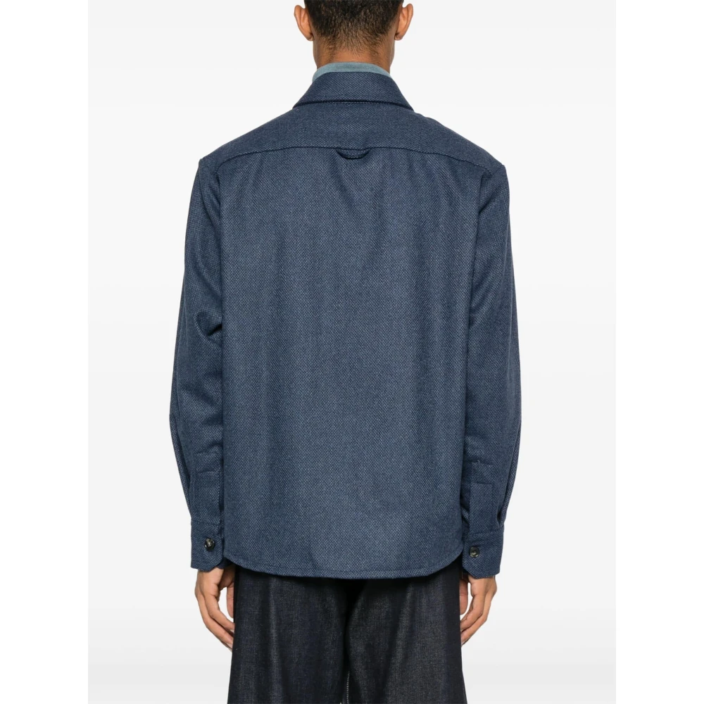 A.p.c. Bobby Overhemdjacket Blue Heren
