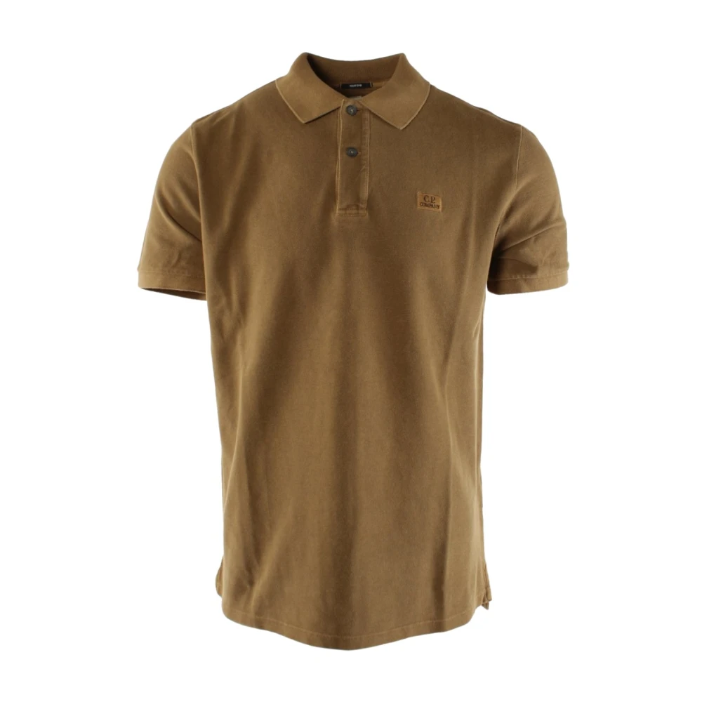 C.P. Company Resist Dyed Polo Shirt Bruin Heren Brown Heren