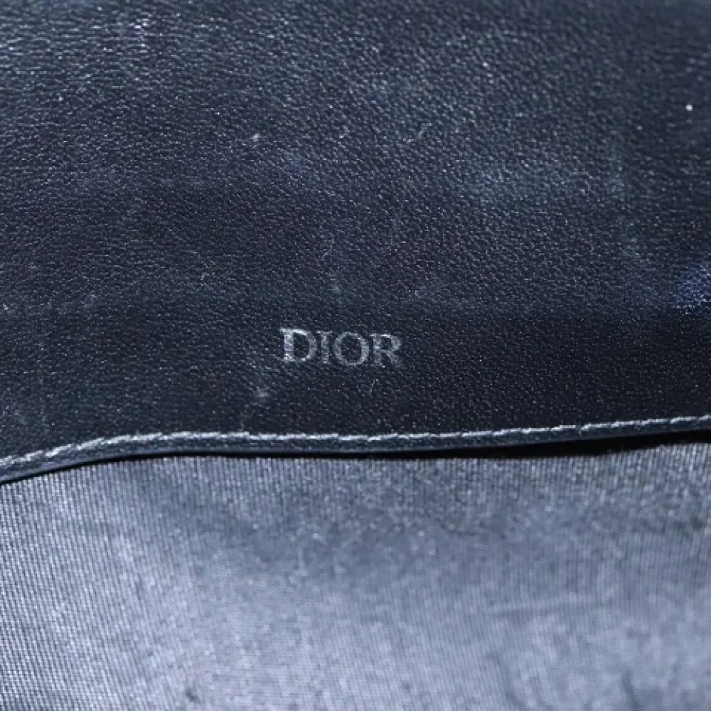 Dior Vintage Pre-owned Canvas clutches Beige Dames
