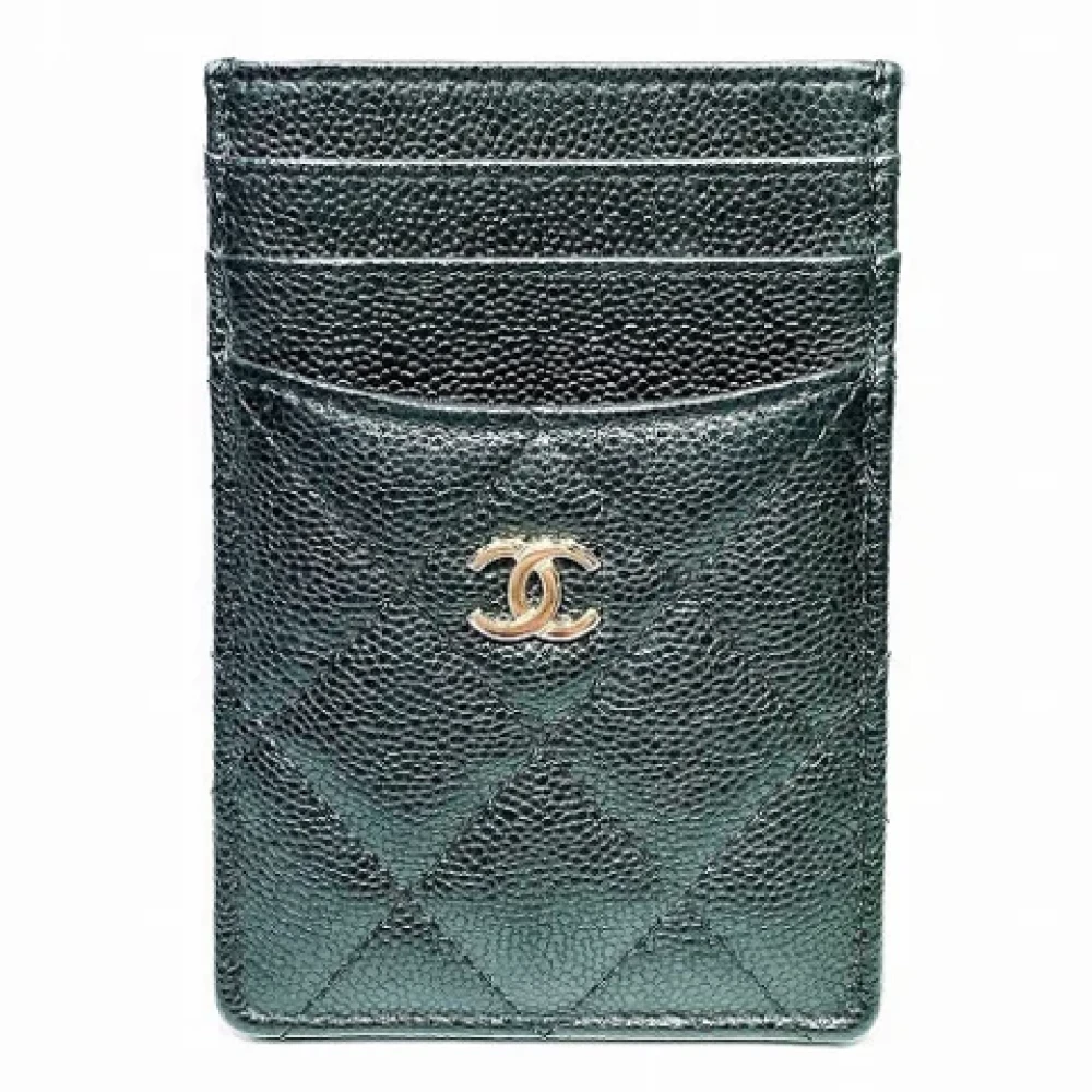 Chanel Vintage Pre-owned Leather home-office Black Dames