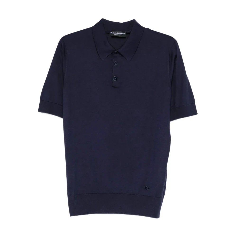Dolce & Gabbana Men's Blue Polo Shirts, 3XL, Polo Neck Jumper S/S