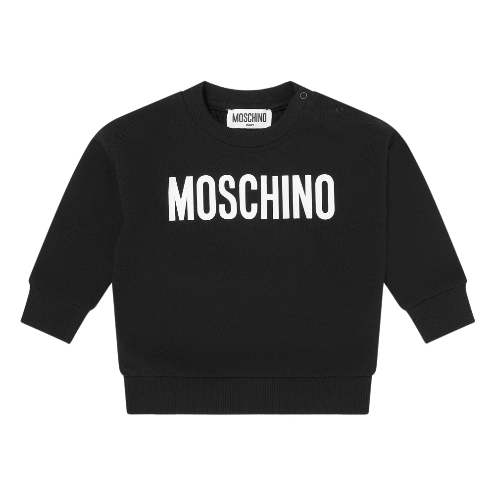 Moschino , Kids Sweatshirts, Unisex, Black, 2 Y, Logo Sweatshirt