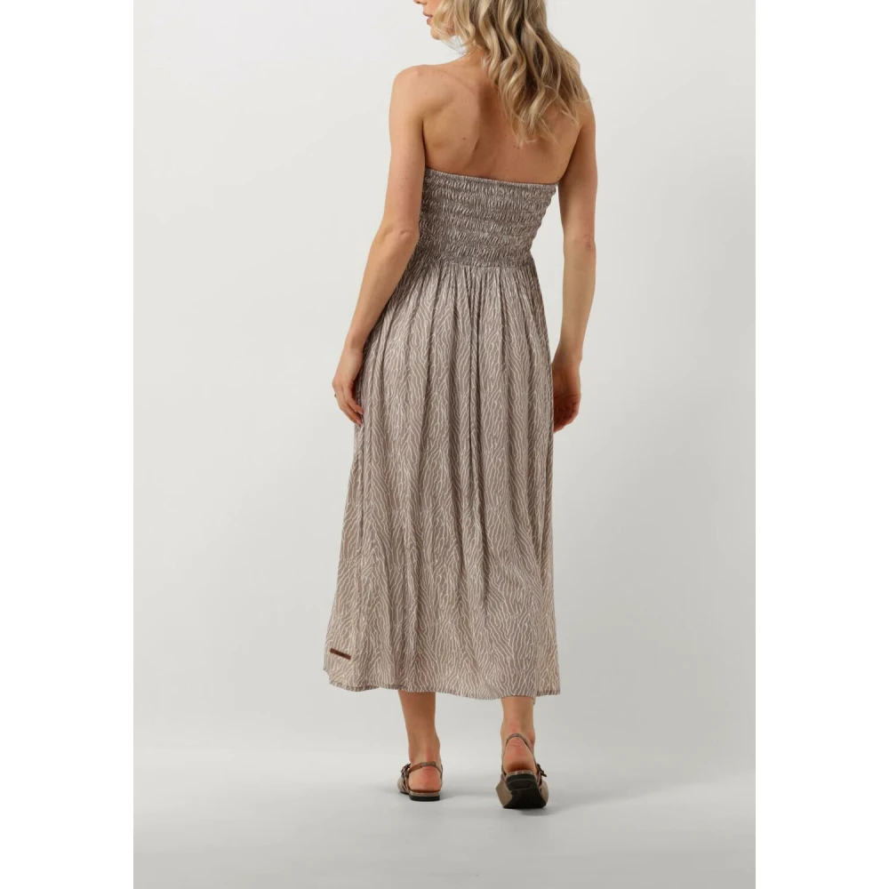 Moscow Taupe Maxi Jurk Beige Dames