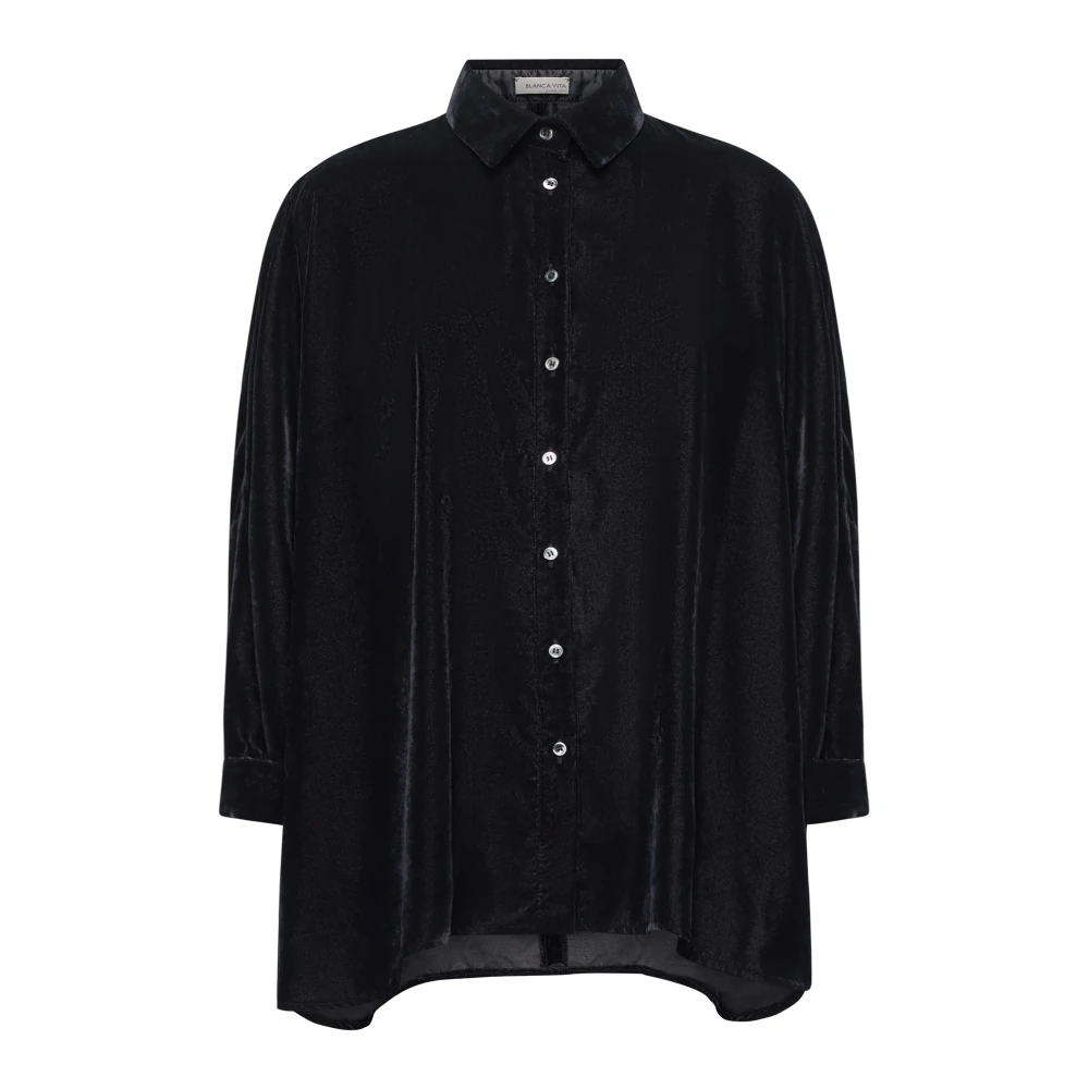 Blanca Vita Antraciet Shirt voor Stijlvolle Look Gray Dames