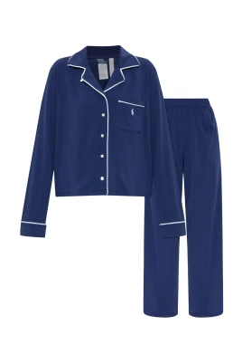 Pyjamasset med lång ärm i jersey