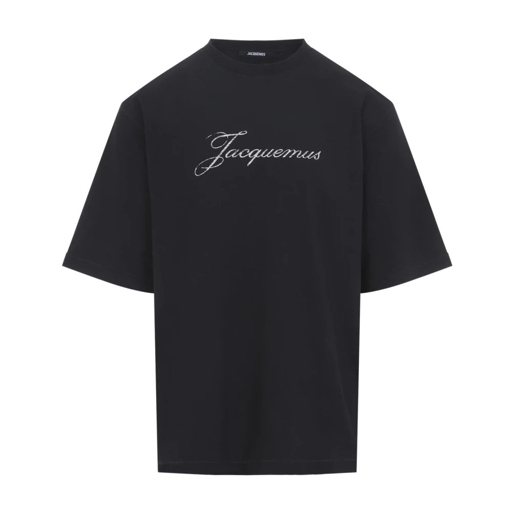 Jacquemus Black T-Shirts, Male, L, Le T-Shirt