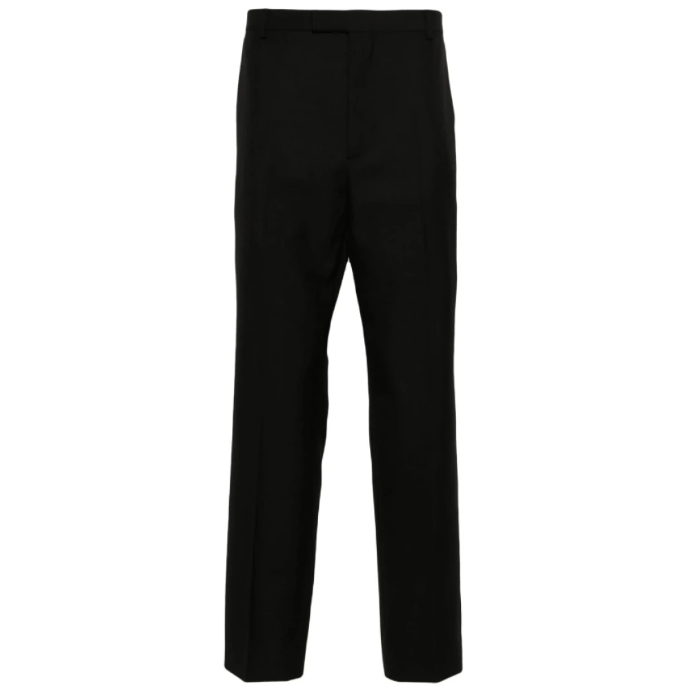 Gucci Geborduurde Twill Tailored Broek Black Heren