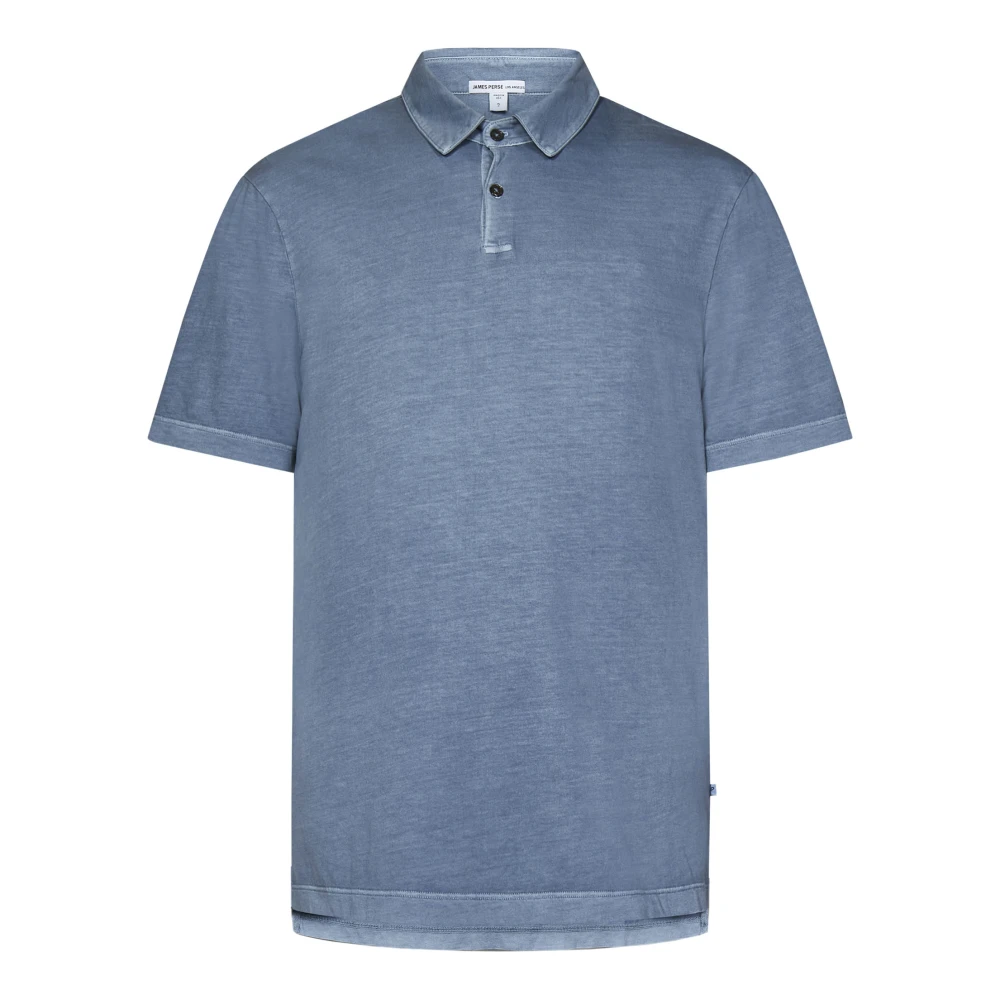 James Perse Poederblauwe T-shirts en Polo's Blue Heren