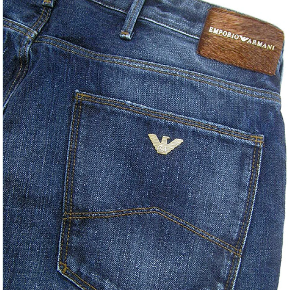 Emporio Armani Casual Rechte Pijp Jeans Blue Heren
