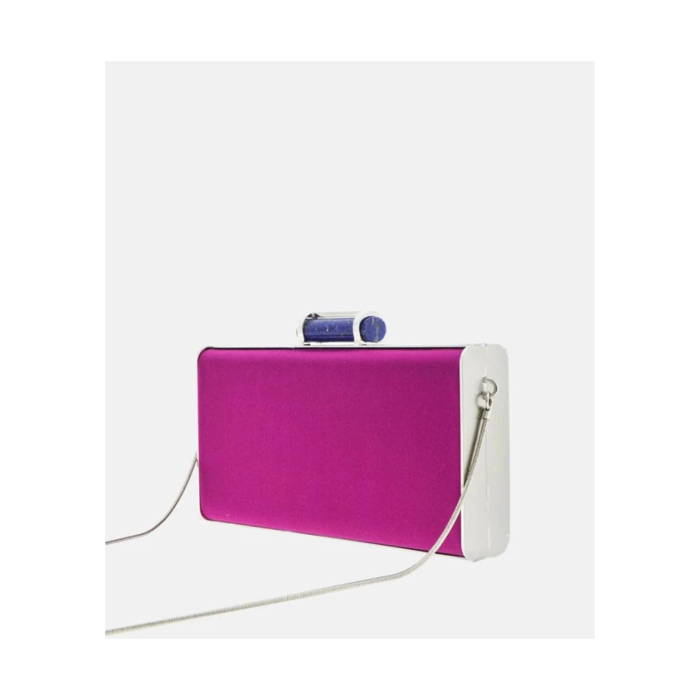 Carolina Herrera Scala Insignia Clutch Tas Pink Dames