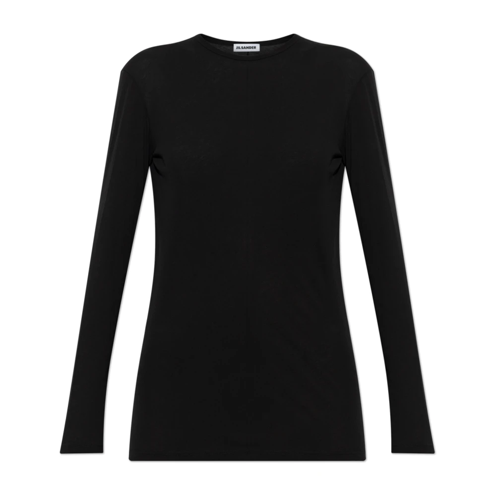 Jil Sander Donna Nero - Top A Maniche Lunghe - Tops - L