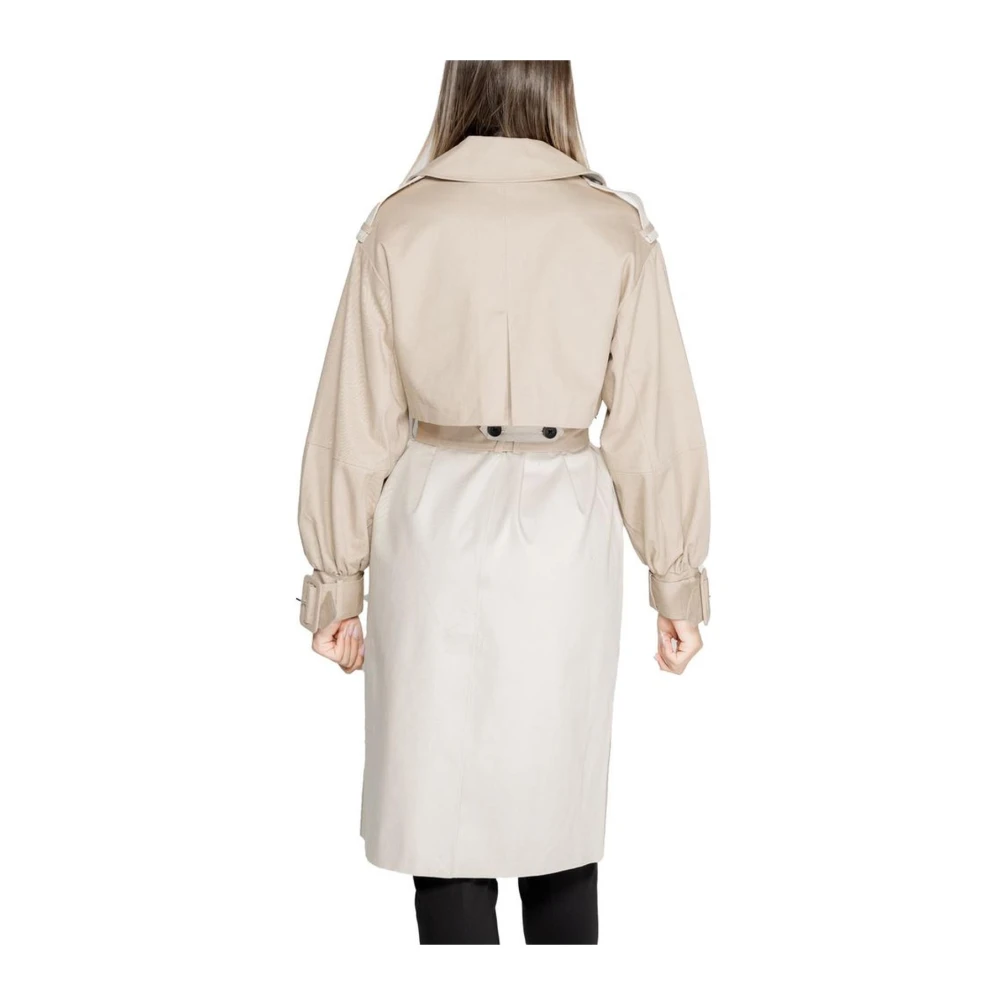 Desigual Katoenen jas & mantel met elastaanmix Beige Dames