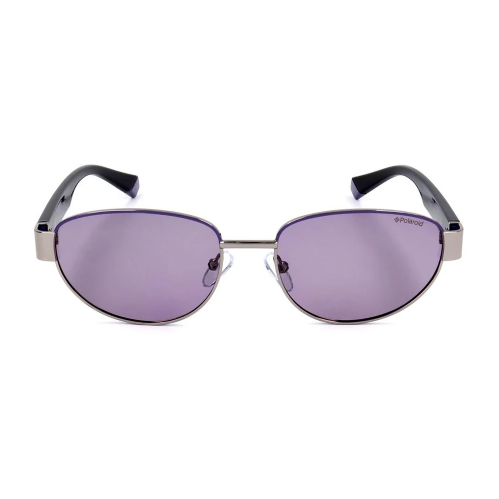 Polaroid Unisex Black/Purple Polarized Sunglasses With Glass
