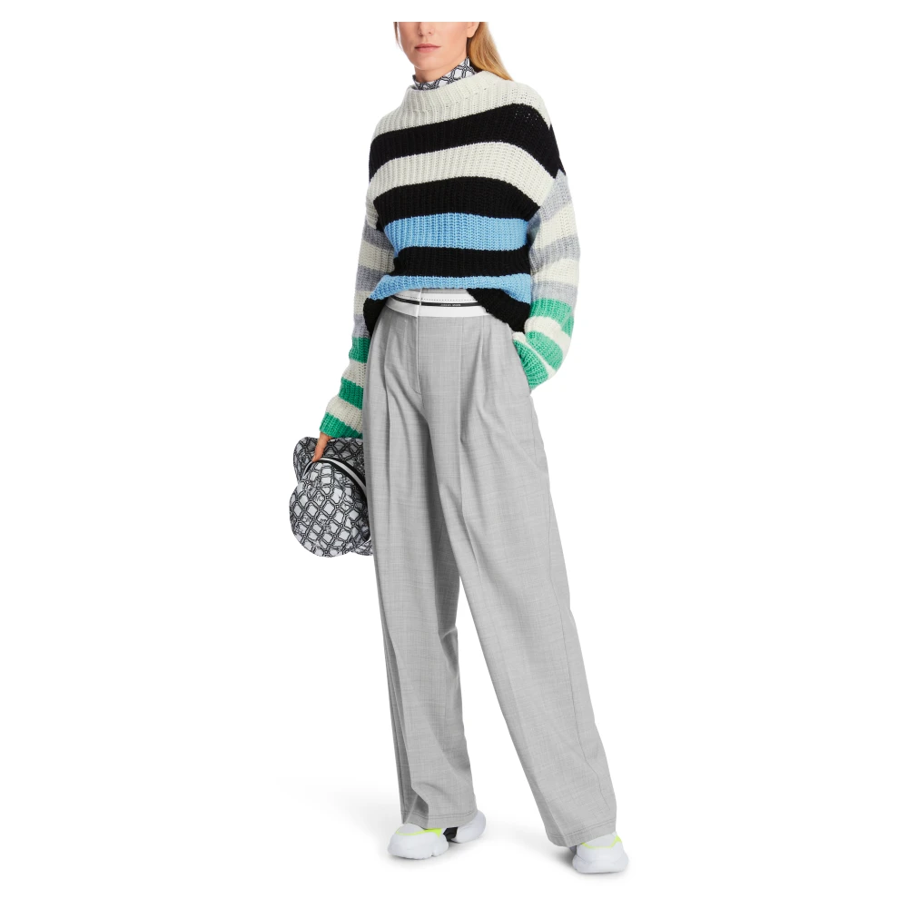 Marc Cain Luxe Gebreide Oversized Trui Multicolor Dames