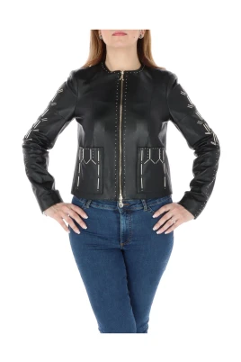 Läder Zip Blazer