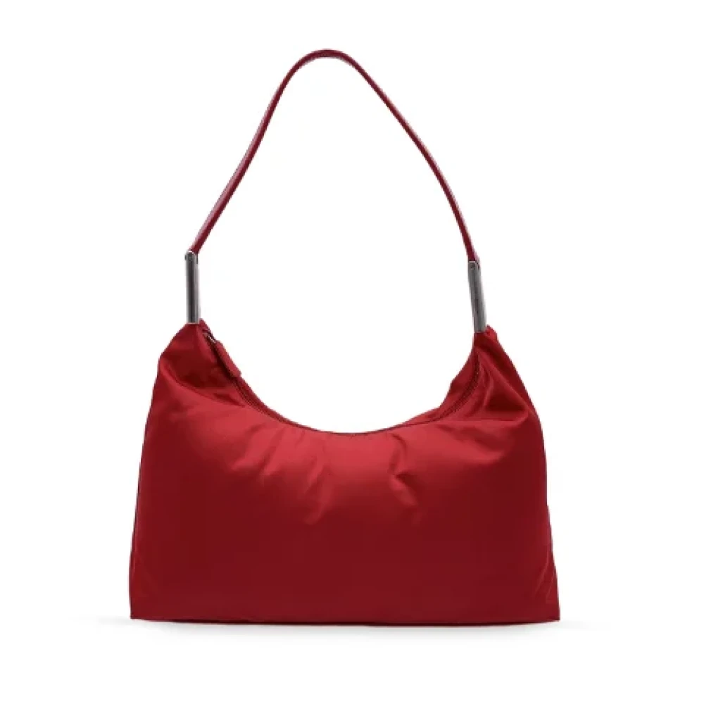 Prada Vintage Pre-owned Canvas prada-bags Red Dames
