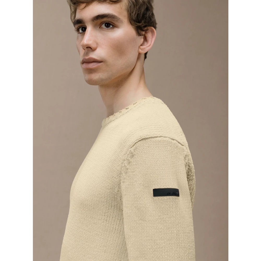 RRD Cinematt Ronde Gebreide Beige Trui Beige Heren