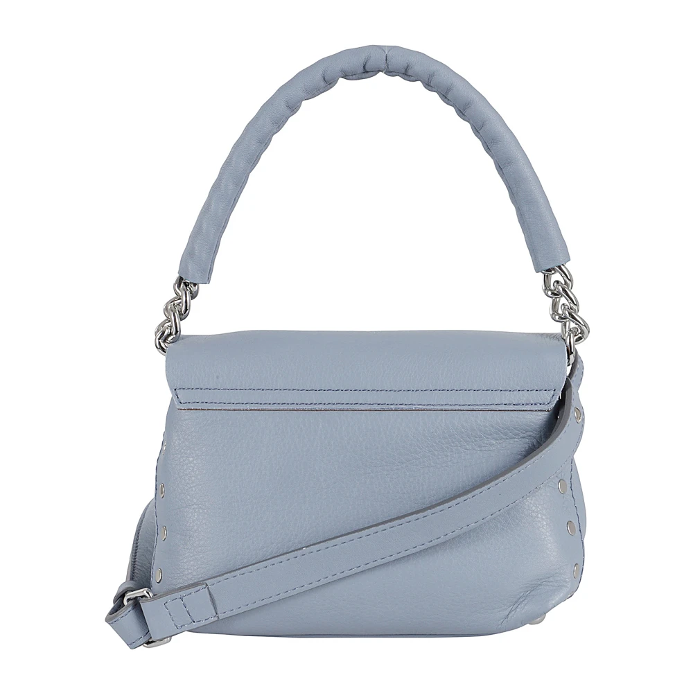 Zanellato Lichtgewicht Ketting Schoudertas Blue Dames