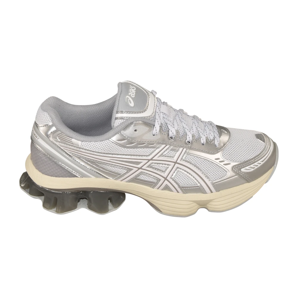 Asics Witte Sneakers voor een stijlvolle uitstraling Dames Schoenen Grijs