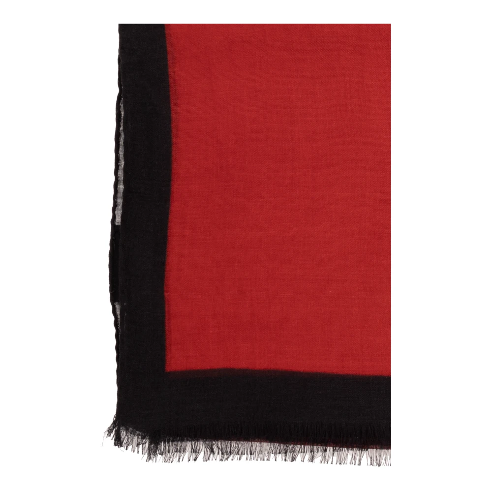Moschino Sjaal met logo Red Dames